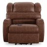 Poltrona do Papai Sala de Cinema Reclinável Kylie Elevação Lift Elétrico PU Marrom Brilho G23 Gran B - 2