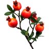 Kit 2 Plantas Fruta Romã Artificial Natal Decoração de 60cm - 3