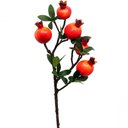 Ver imagem 4 de Kit 2 Plantas Fruta Romã Artificial Natal Decoração de 60cm