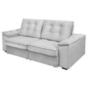 Ver imagem 2 de Sofá Retrátil e Reclinável 3 Lugares Molas Ensacadas 190cm Veludo Zurique