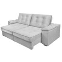 Ver imagem 7 de Sofá Retrátil e Reclinável 3 Lugares Molas Ensacadas 190cm Veludo Zurique