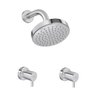 Kit Chuveiro Flex e 2 Acabamentos Link Cromado Deca - 1