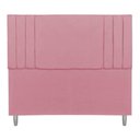 Ver imagem 3 de Cabeceira Casal 1,60m Viena Suede Cor: Rosa