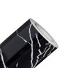 Papel de Parede Mármore Luna Preto Branco Prata Vinil Adesivo Impermeável Pia Box Mesa Banheiro 2mt - 1