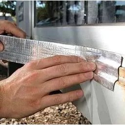 Fita Manta Asfaltica para Vazamento e Furo Telhado Laje Cano 5cm X 5m Cola Adesiva Aluminizada Multi - 6