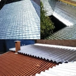 Fita Manta Asfaltica para Vazamento e Furo Telhado Laje Cano 5cm X 5m Cola Adesiva Aluminizada Multi - 7