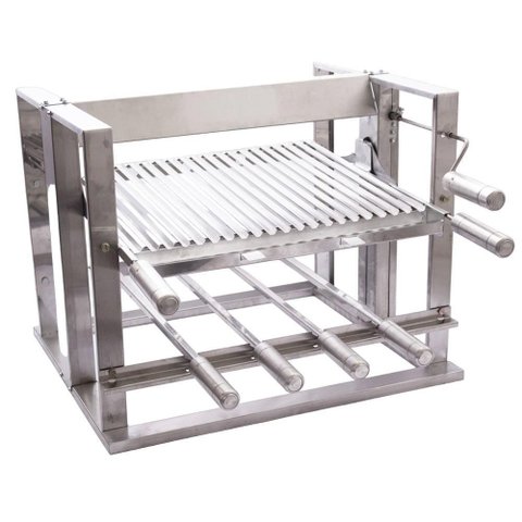 Churrasqueira Elevatória Fast Gourmet com 4 Espetos e Grelha Parrilha Eg04