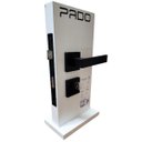 Ver imagem 3 de Fechadura Porta Externa Sala Quarto Modena Pado Preta 55mm Quadrada Ept