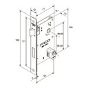 Ver imagem 7 de Fechadura Porta Externa Sala Quarto Modena Pado Preta 55mm Quadrada Ept