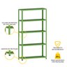 ESTANTE DE AÇO 175X92X30 5 PRAT. PANDIN - VERDE EP-5A-VU-175 - 3