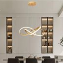 Ver imagem 4 de Lustre Pendente Led Flux 45w Dourado 3 em 1 Bivolt