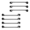 Ver imagem 1 de Barra de Apoio Inox 60cm Kit 7 Unidades Segurança Banheiro Box Criança Idoso Gestante Suporte Corrim