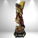 Ver imagem 2 de Estatua São Miguel 20cm Resina Colorido C/ Balança Impecável