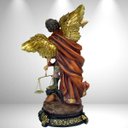 Ver imagem 4 de Estatua São Miguel 20cm Resina Colorido C/ Balança Impecável