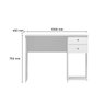 Mesa de Computador Clássica - Quarto/sala/escritorio - 2 Gavetas - 3