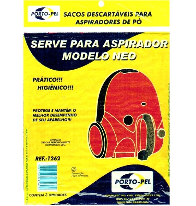 Sacos para Aspirador de Pó Serve Modelo Neo Ref: 1262