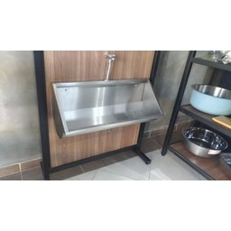 Mictório Coletivo Inox 1,00m - Construinox - 2