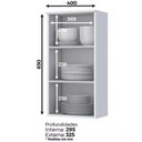 Ver imagem 3 de Armário Aéreo Americana com 1 Porta 40cm Henn