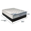 Ver imagem 2 de Cama Box Casal e Colchão Freedom Ortobom D33 Preto