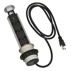 Torre de Tomadas Multiplug com 3 Tomadas