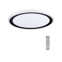 Ver imagem 1 de Plafon Led Redondo Kenle 50cm Com Controle Remoto Nordecor Preto