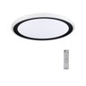 Plafon Led Redondo Kenle 50cm Com Controle Remoto Nordecor Preto - 1