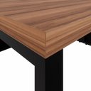 Ver imagem 7 de Plataforma de Trabalho 2 Pessoas 1,50m X 1,40m Pés Metal F5 Cor:nogal com Preto