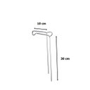 Ver imagem 2 de Kit 03 Suportes 1 Vara De Pesca Chão Fixo 30 Cm
