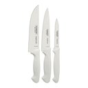 Ver imagem 2 de Kit - 2 Jogos de Facas Premium em Aço Inox Cabo Branco 3 Peças - Tramontina