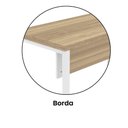 Ver mais imagens de Mesa Escritório 1500x600x750mm M150-60pe40tub Noce Naturalle-branco