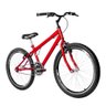 Bicicleta Aro 24 Aero + Kit Passeio Vermelha e Preta - 20