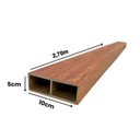 Ver imagem 3 de Kit 12 Divisórias de Ambiente WPC 10cm x 5cm x 270cm Formaco Decor Marrom/Mogno