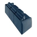 Ver imagem 3 de Sofá Cama Modulado Retrátil e Reclinável Varsóvia 336cm Veludo Azul Marinho G33 - Gran Belo