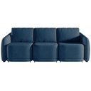 Ver imagem 5 de Sofá Cama Modulado Retrátil e Reclinável Varsóvia 336cm Veludo Azul Marinho G33 - Gran Belo