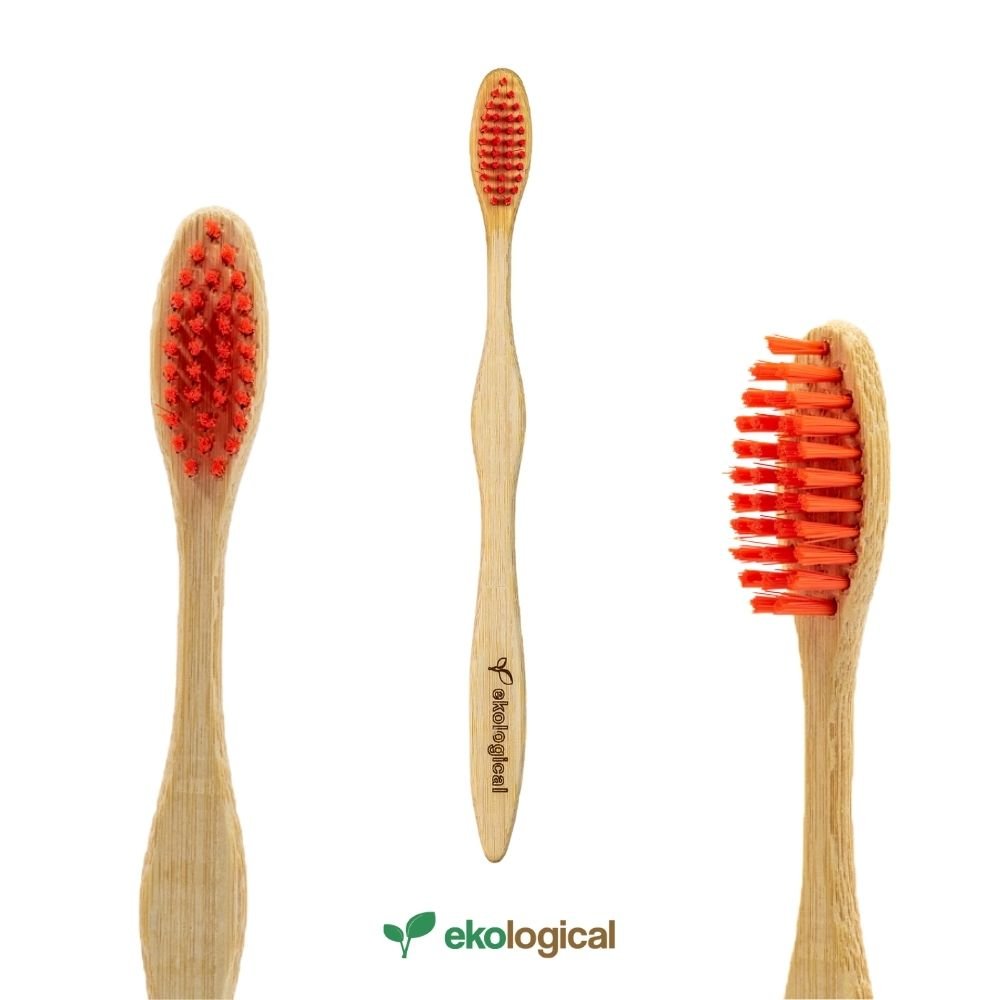 Kit de 4 Escovas de Dente Ecológicas de Bambú Nacional Ekological - 3