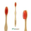 Ver imagem 3 de Kit de 4 Escovas de Dente Ecológicas de Bambú Nacional Ekological
