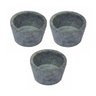Kit 3 Mini Molheira Tigela Molho Petisco em Pedra Sabão 80ml - 1