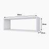 Nicho Mdf Branco Tx 24a X 68l X 21p Cm Nchbr002 - 2