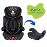 Cadeirinha Mickey Cadeira de Bebê para Auto Carro 9 a 36kg G1/g2/g3 Infantil Preta Cinto Regulável - 1