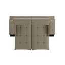 Ver imagem 3 de Sofá Retrátil e Reclinável 2,10m Suede Capuccino c/ Porta Copo Liverton Xflex