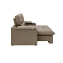 Ver imagem 5 de Sofá Retrátil e Reclinável 2,10m Suede Capuccino c/ Porta Copo Liverton Xflex