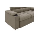 Ver imagem 6 de Sofá Retrátil e Reclinável 2,10m Suede Capuccino c/ Porta Copo Liverton Xflex