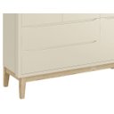 Ver imagem 3 de Guarda-Roupa Retrô 3 Portas Classic New Fosco com Natural - Reller