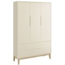 Ver imagem 1 de Guarda-Roupa Retrô 3 Portas Classic New Fosco com Natural - Reller