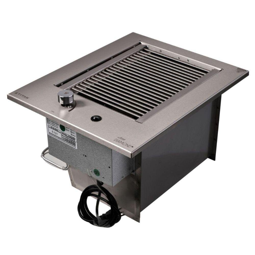 Churrasqueira Grill de Embutir sem Tampa À Gás Gn Natural Diamond Little Titan Bivolt - 1