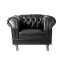 Ver imagem 3 de Conjunto Sofá Namoradeira Chesterfield Capitonê Duque Corano Preto Decoração, Recepção, Salas de Tv
