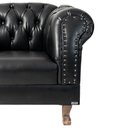 Ver imagem 5 de Conjunto Sofá Namoradeira Chesterfield Capitonê Duque Corano Preto Decoração, Recepção, Salas de Tv