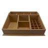 Caixa Mdf Organizadora de Maquiagem Aberta com 26 Divisões Tam:33,5x27x11cm Cod:banh040 - 1