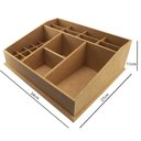 Ver imagem 6 de Caixa Mdf Organizadora de Maquiagem Aberta com 26 Divisões Tam:33,5x27x11cm Cod:banh040