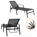 Ver imagem 7 de Kit 2 Cadeira Espreguiçadeira Sevilha com Guarda Sol Piscina Praia